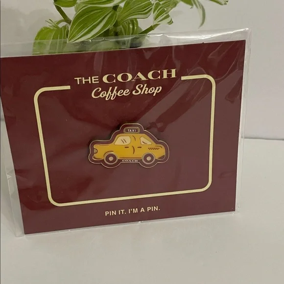 NWT Coach Yellow Taxi Pin - Picture 1 of 6